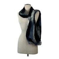 Felted Blackish Infinity Scarf